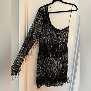 Fashion Nova Black Sequin Dress